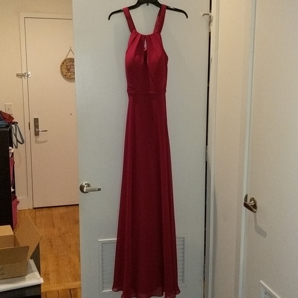 Azazie Colette Burgundy Bridesmaids Dress A8